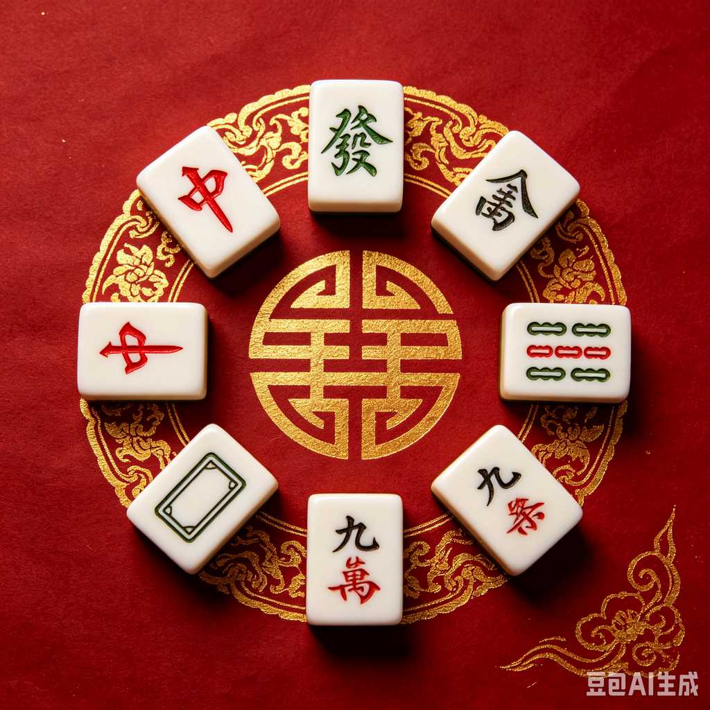 modern oriental mahjong set