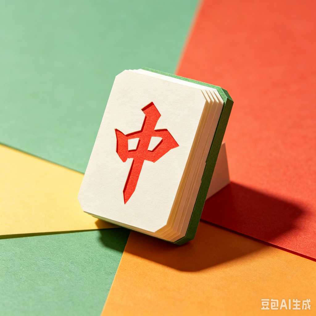 modern text mahjong tiles